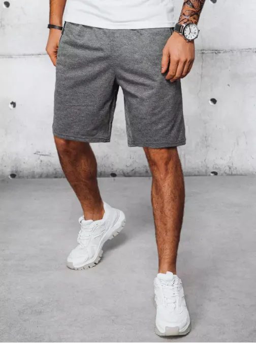 Športne kratke hlače v temno sivi barvi