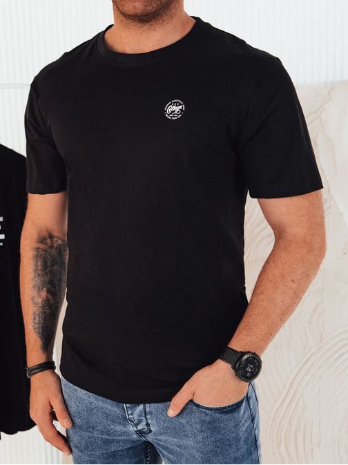 Trendovska črna majica z nežnim logom