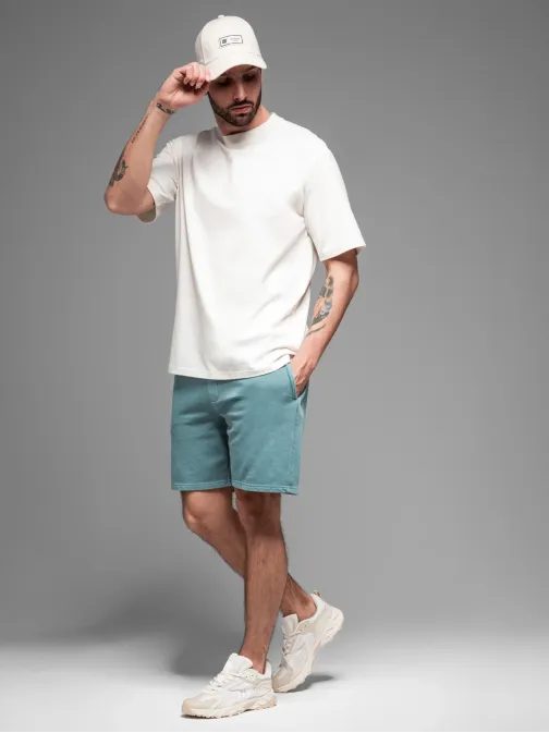 Osnovne turkizne moške kratke hlače V1 SRWS-0122