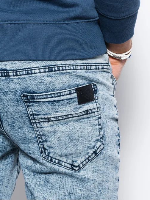 Jogger kavbojke v svetlo modri barvi P1056