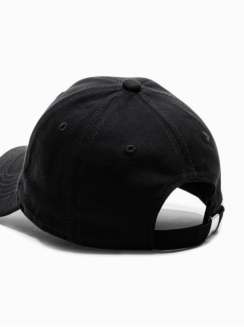 Modna črna kapa s šiltom Brooklyn H150