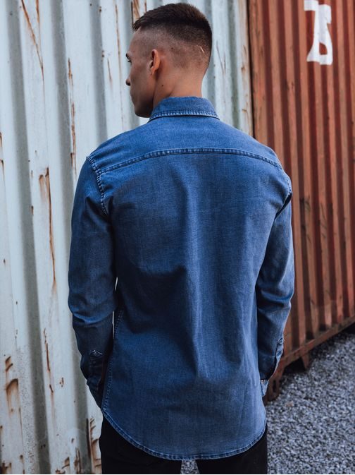 Atraktivna modra jeans srajca