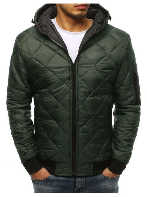 Udobna jakna s kapuco zelena