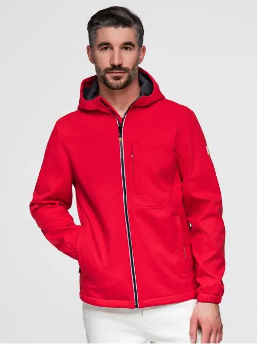 Moška rdeča softshell jakna V6 JANP-0292