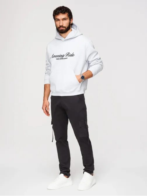 Črne moške tovorne hlače V4 P1516