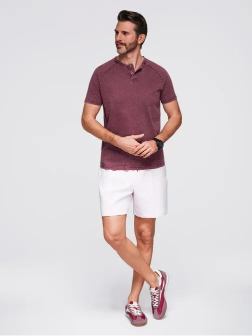 Vinska majica s spranim vzorcem na gumbih V3 TSWT-0150