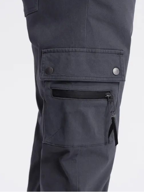 Trendovske grafit jogger hlače V3 PAJO-0125