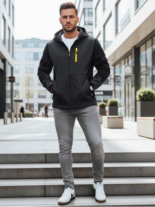 Modna siva moška softshell jakna
