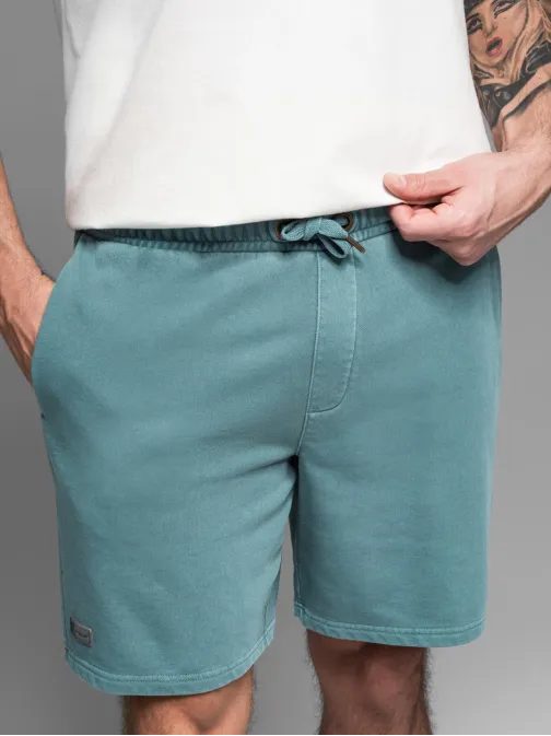 Osnovne turkizne moške kratke hlače V1 SRWS-0122
