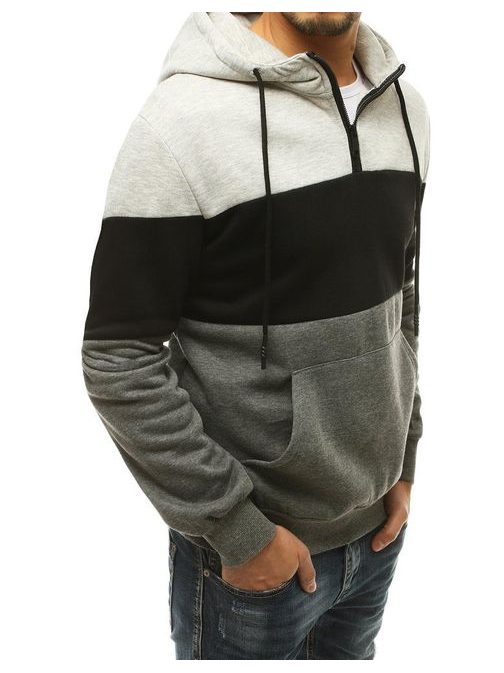 Temno siv pulover trendovskega dizajna