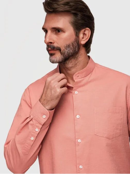 Breskova lanena srajca rednega kroja V1 K704