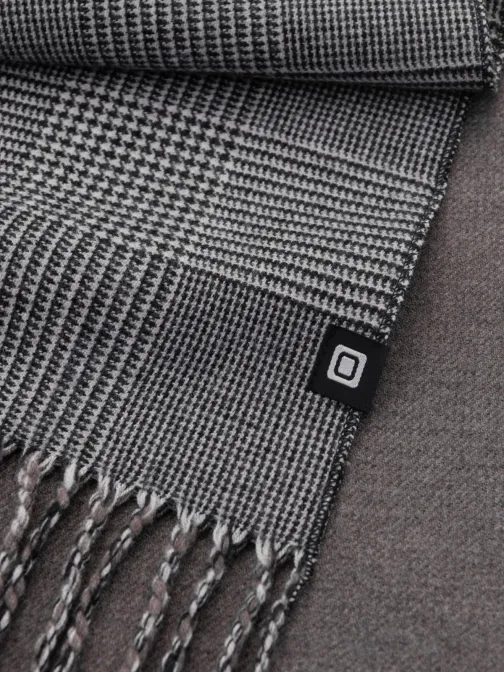 Modni črn moški šal V1 ACSF-0118