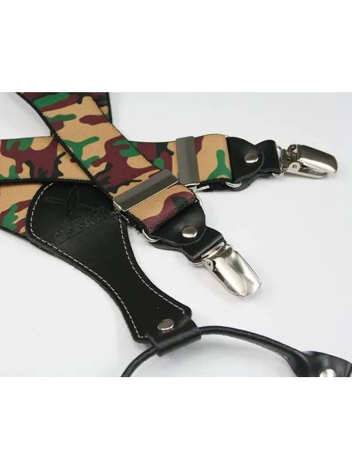 Zeleno-rjavi maskirni naramnice