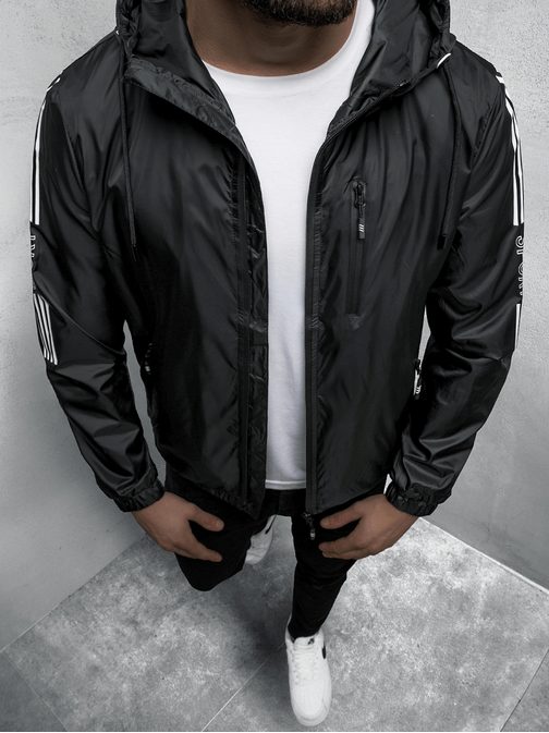 Trendovska prehodna jakna v črni barvi N/6790