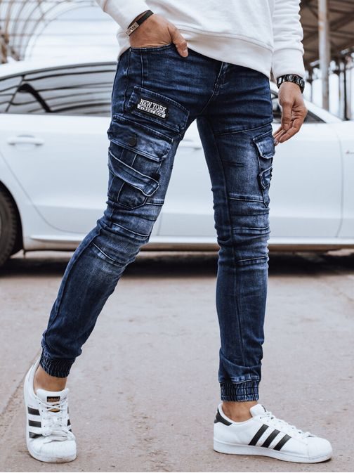 Zanimive moške kavbojke z žepi