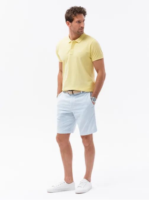 Bombažna rumena polo majica z nežnim napisom V4 S1746