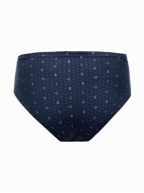Moške temno modre slipke s potiskom U507