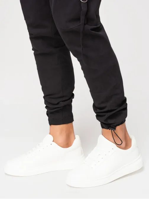 Črne moške tovorne hlače V4 P1516