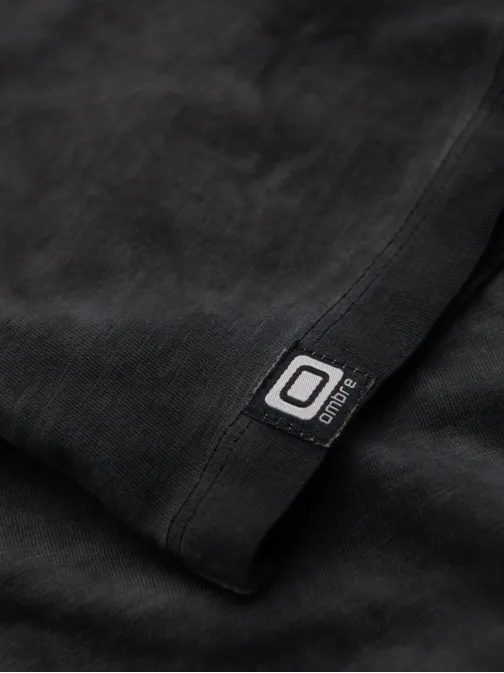 Črna moška majica s spranim vzorcem V6 TSWT-0242