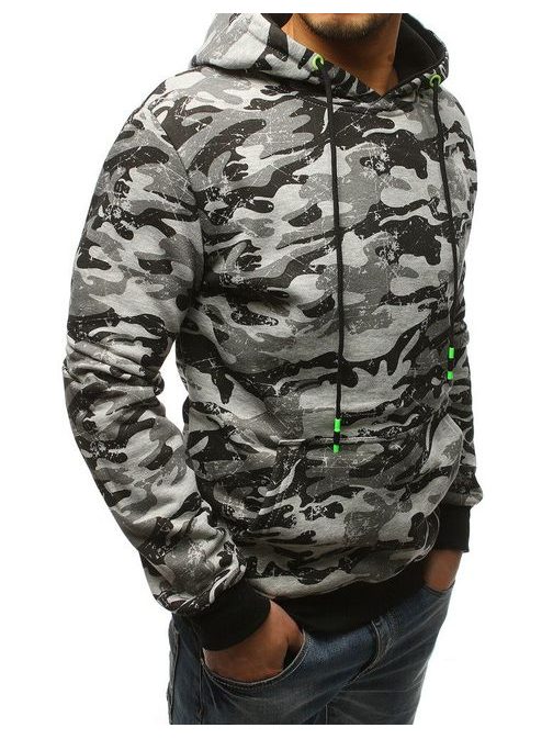 Siv pulover v army stilu