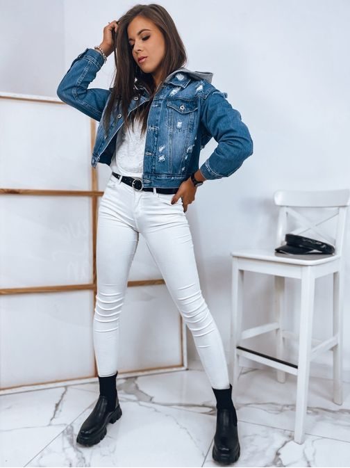 Stilska ženska jeans jakna Boost nebeško modra