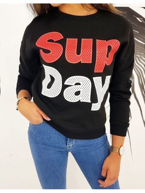 Ženska jopica Sup Day v črni barvi