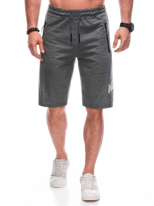 Grafit kratke hlače v športnem dizajnu W489