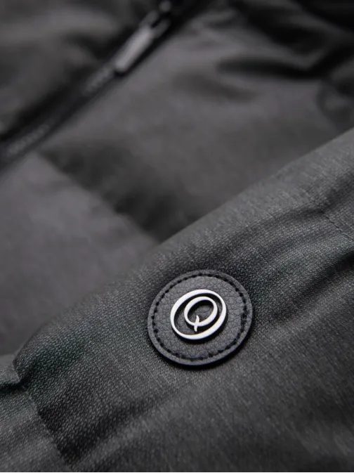 Brezčasna prešita siva moška parka  V2 JALJ-0264