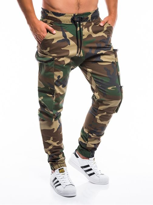 ARMY JOGGER HLAČE V ZELENI BARVI P706