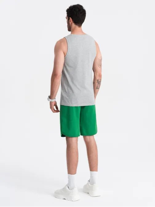 Enostavna siva majica brez rokavov V2 TSBT-0192