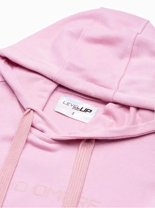 Stilski rožnat pulover z napisom B1351