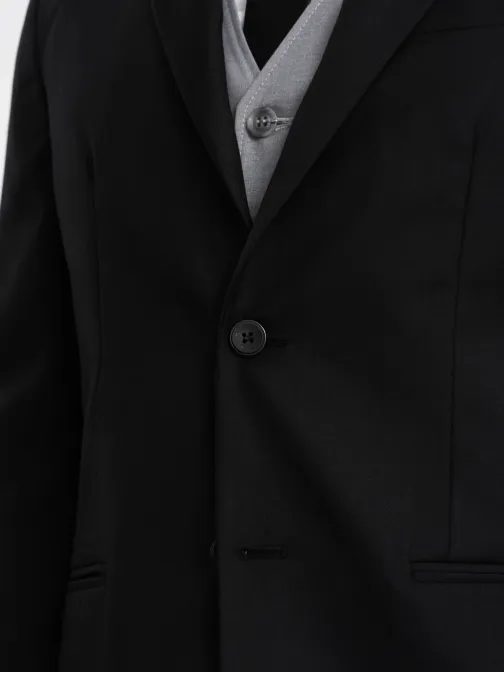 Eleganten črn suknjič V4 BLZB-0115