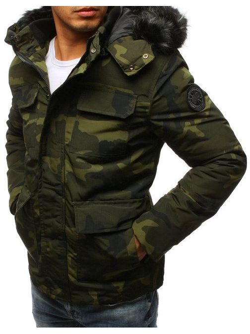 Zimska army jakna s kapuco