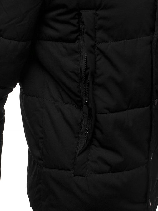 Modna črna zimska jakna JD/336Z