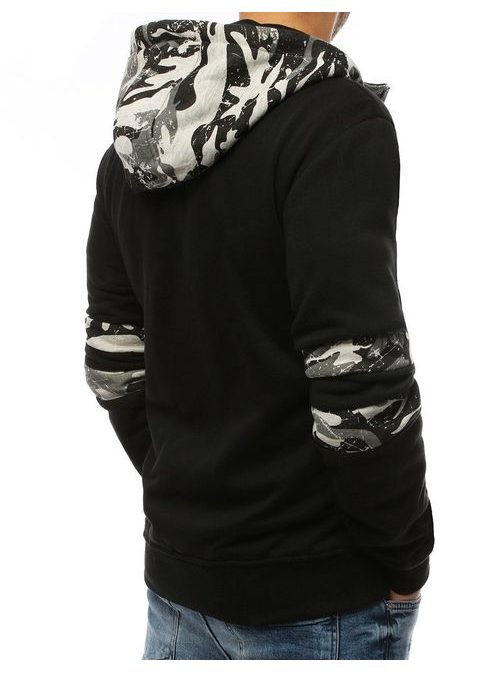 Moški črn pulover z army vzorcem