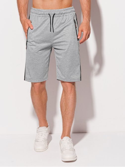 Moderne kratke hlače v sivi barvi Superior W402