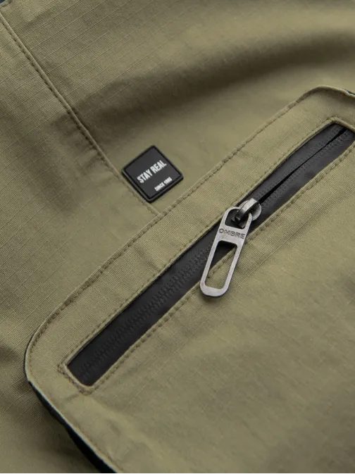 Brezčasne olivno zelene jogger hlače V1 PAJO-0135