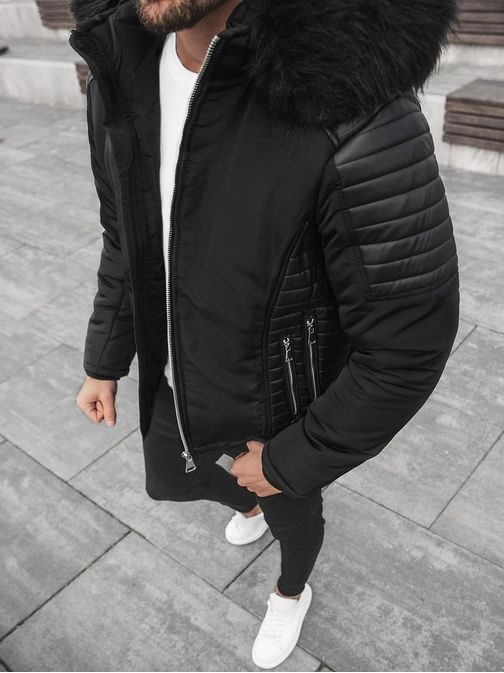 Stilska črna moška jakna O/88835Z