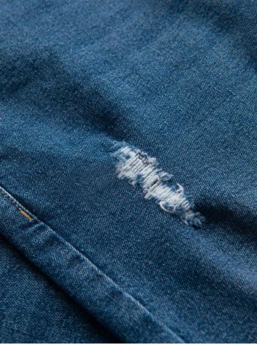 Privlačne temno modre moške kavbojke V2 PADP-0255