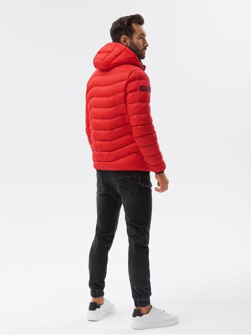 Stilska moška rdeča jakna C371
