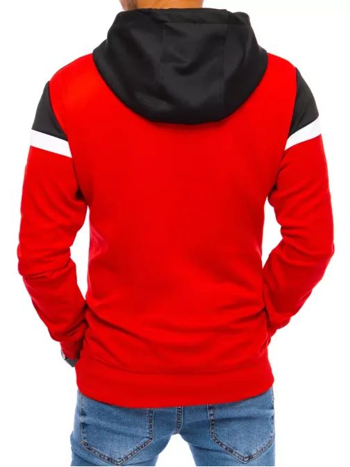 Trendovski pulover s kapuco v črni barvi