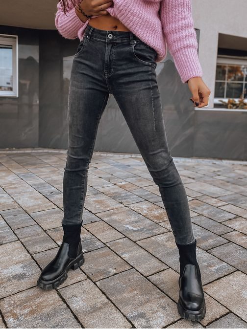 Trendovske črne ženske hlače Kastey