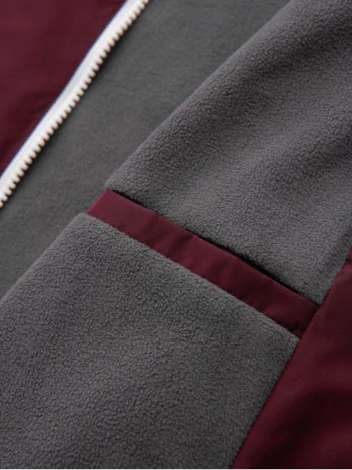 Funkcionalna bordo-siva prehodna športna jakna V3 JANP-0225