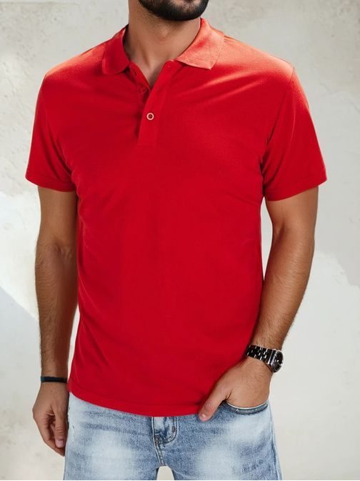 Modna rdeča polo majica
