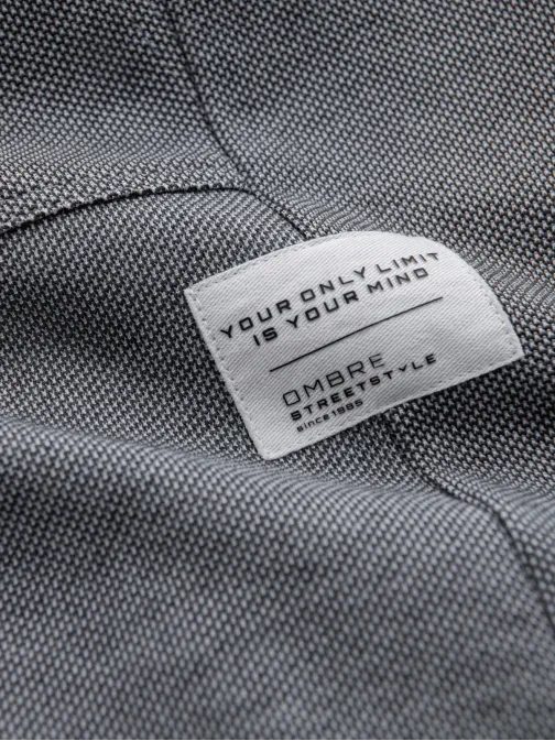 Trendovska grafit pletena trenirka V5 PASK-0211