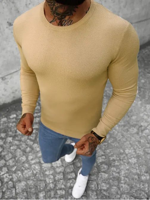 Bež trendovski pulover NB/MMB602/8