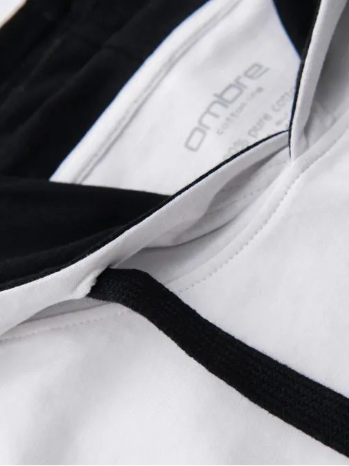 Edinstvena bela majica s kapuco V1 TSCT-0256