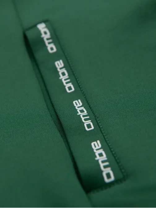 Brezčasna zelena majica s kapuco V7 EM-SSZP-0210