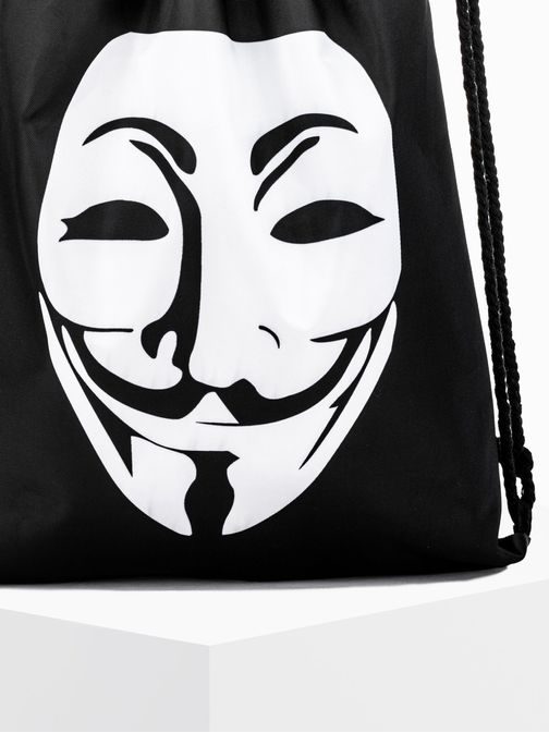 Trendovski črn nahrbtnik Anonymous A271