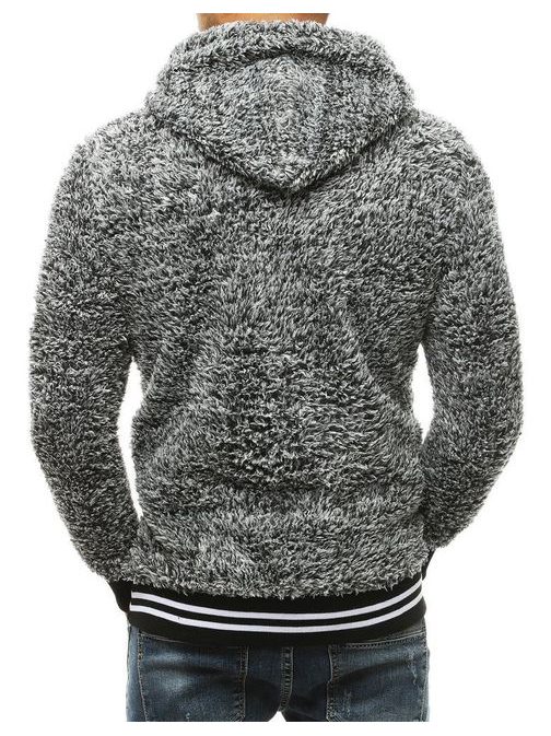 Siv pulover zanimivega dizajna
